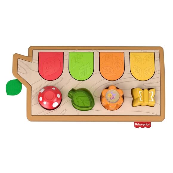 Fisher-Price Hide & Peek Pop-Up Animal-Themed Sensory Activity Toy 9+ Months - Picture 2 of 4